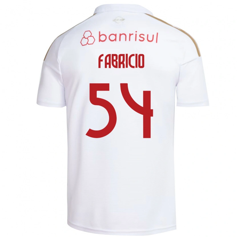 Danxen Criança Camisola Fabricio Zechmeister Do Prado #54 Branco Vermelho Alternativa 2026/27 Camisa Brasil