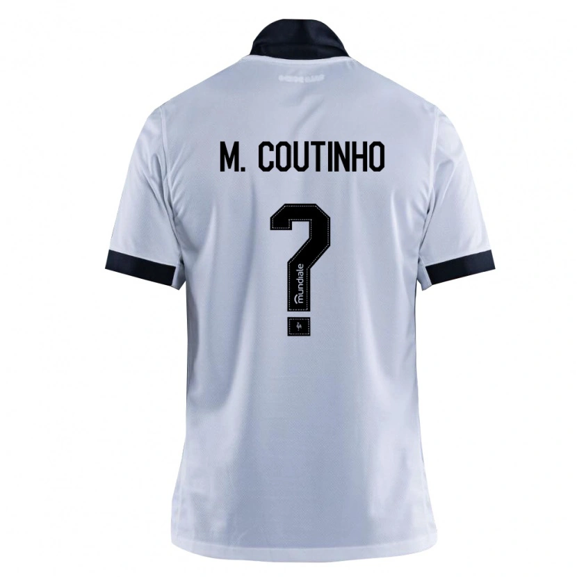 Danxen Criança Camisola Murilo Coutinho #0 Preto Branco Alternativa 2026/27 Camisa Brasil