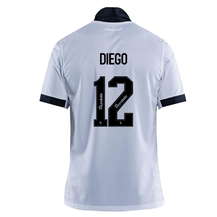 Danxen Criança Camisola Diego #12 Preto Branco Alternativa 2026/27 Camisa Brasil