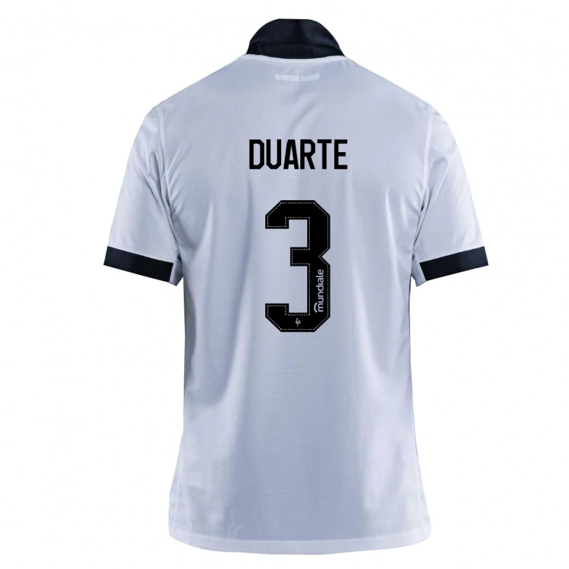 Danxen Criança Camisola Léo Duarte #3 Preto Branco Alternativa 2026/27 Camisa Brasil