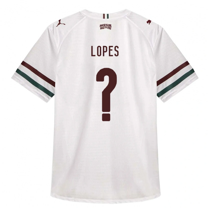 Danxen Criança Camisola Italo Lopes #0 Branco Verde Borgonha Alternativa 2026/27 Camisa Brasil
