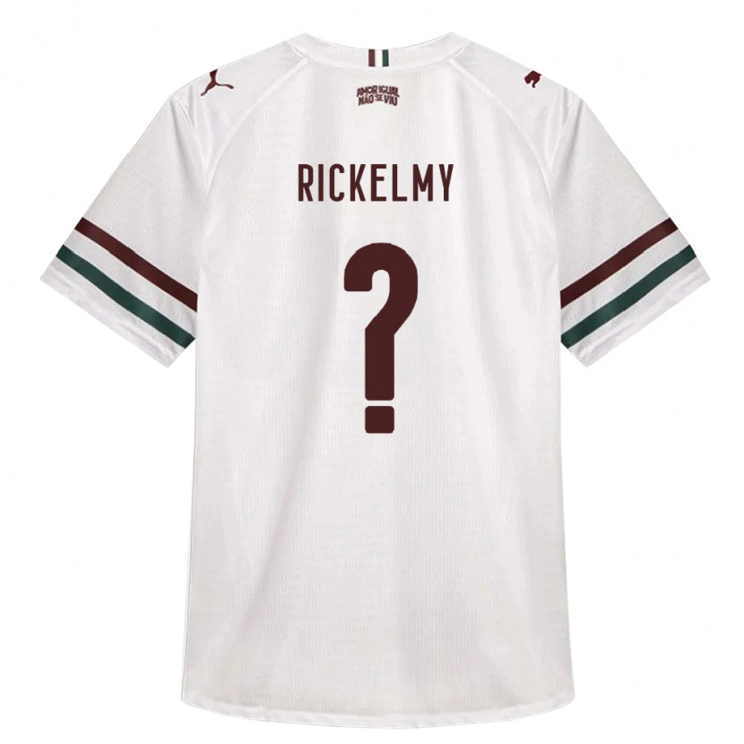 Danxen Criança Camisola Rickelmy Santos Moreira #0 Branco Verde Borgonha Alternativa 2026/27 Camisa Brasil