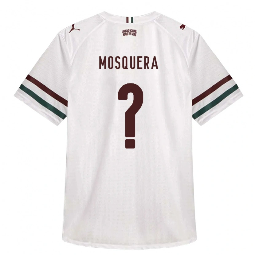 Danxen Criança Camisola Yuleiver Mosquera #0 Branco Verde Borgonha Alternativa 2026/27 Camisa Brasil