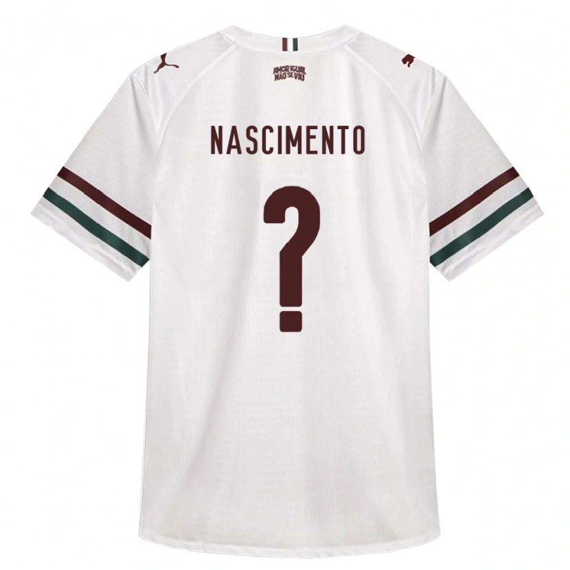 Danxen Criança Camisola Hiago Nascimento #0 Branco Verde Borgonha Alternativa 2026/27 Camisa Brasil