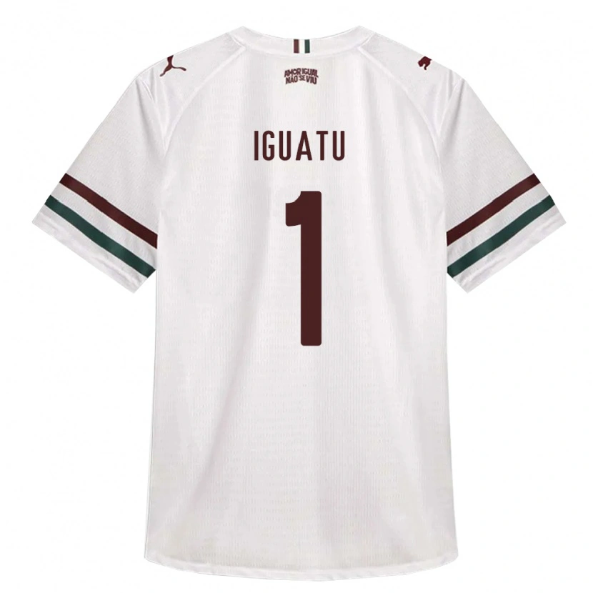 Danxen Criança Camisola Mauro Iguatu #1 Branco Verde Borgonha Alternativa 2026/27 Camisa Brasil