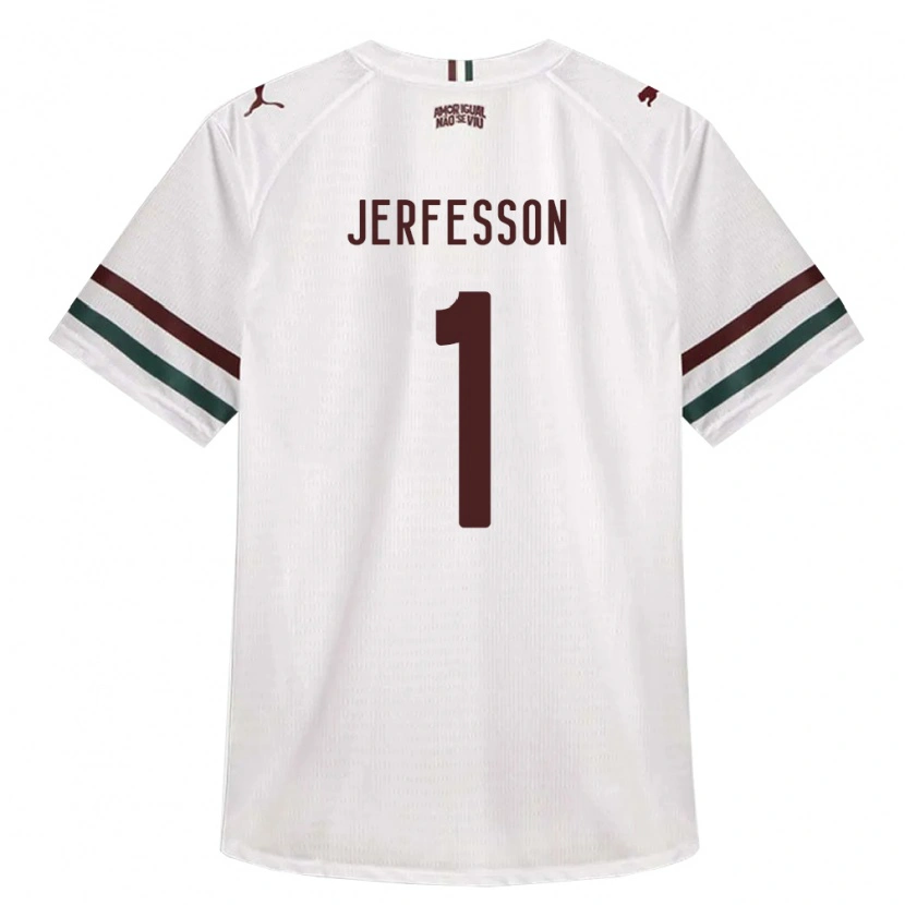 Danxen Criança Camisola Jerfesson Rodrigues Santana #1 Branco Verde Borgonha Alternativa 2026/27 Camisa Brasil