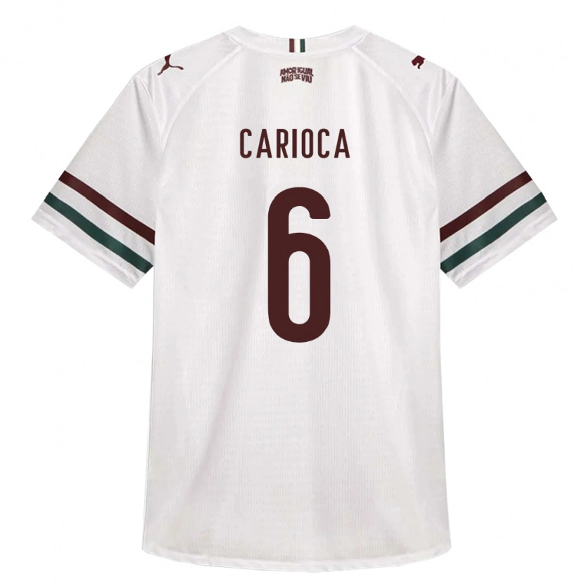 Danxen Criança Camisola Gabriel Carioca #6 Branco Verde Borgonha Alternativa 2026/27 Camisa Brasil
