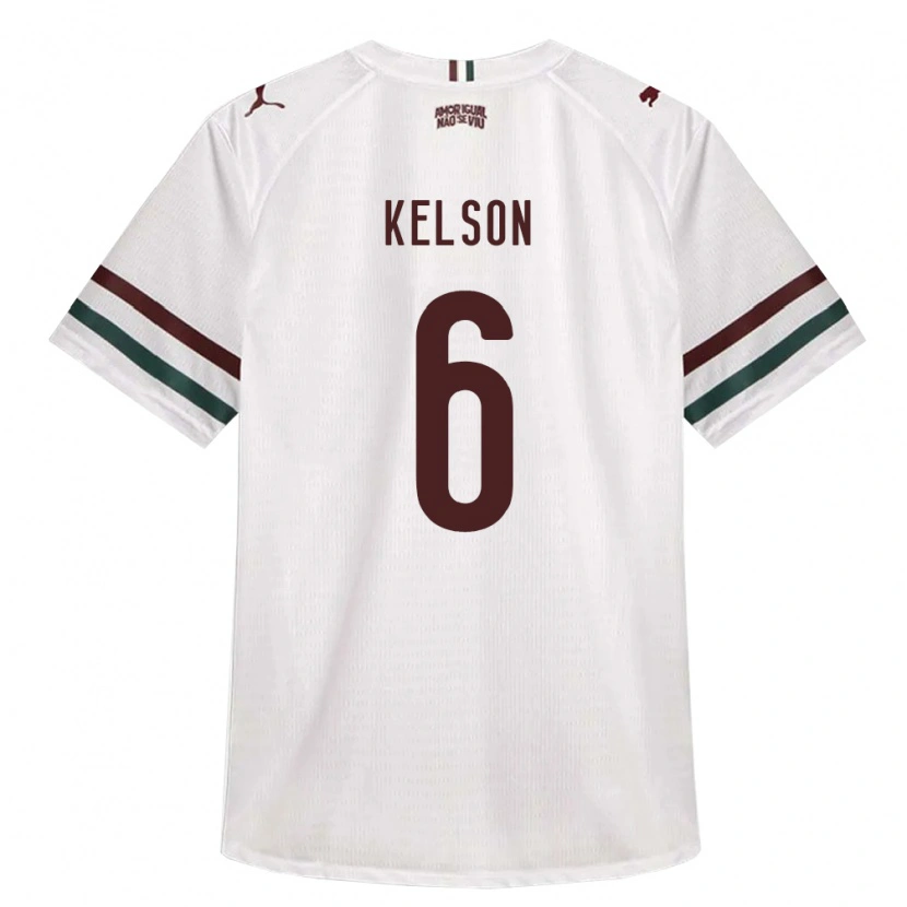 Danxen Criança Camisola Francisco Kelson Silva De Sousa #6 Branco Verde Borgonha Alternativa 2026/27 Camisa Brasil