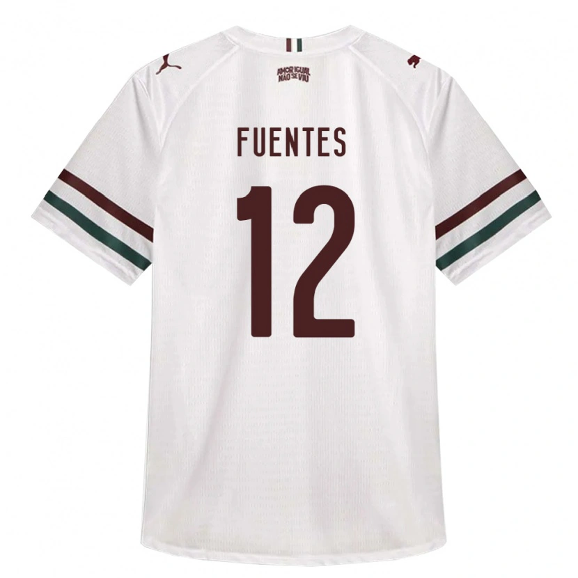 Danxen Criança Camisola Gabriel Fuentes #12 Branco Verde Borgonha Alternativa 2026/27 Camisa Brasil