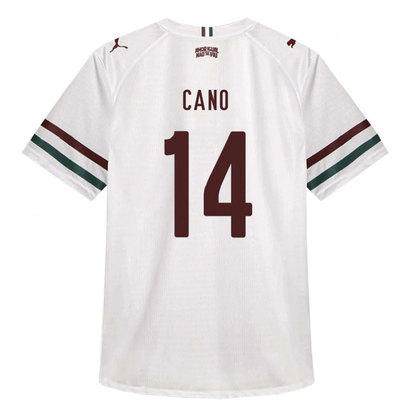 Danxen Criança Camisola Germán Cano #14 Branco Verde Borgonha Alternativa 2026/27 Camisa Brasil