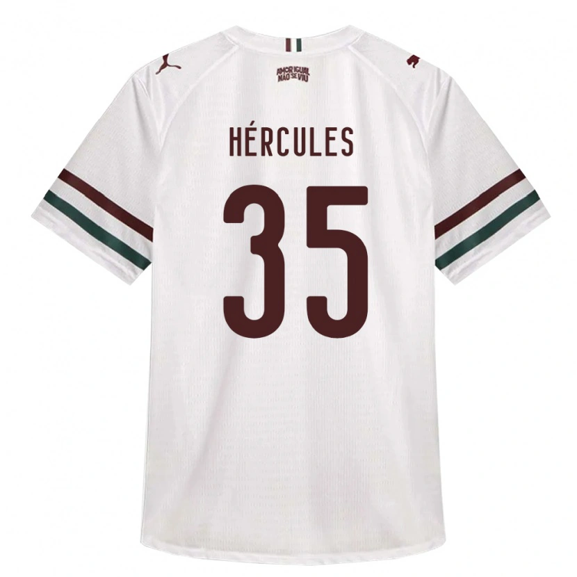 Danxen Criança Camisola Hércules Pereira Do Nascimento #35 Branco Verde Borgonha Alternativa 2026/27 Camisa Brasil
