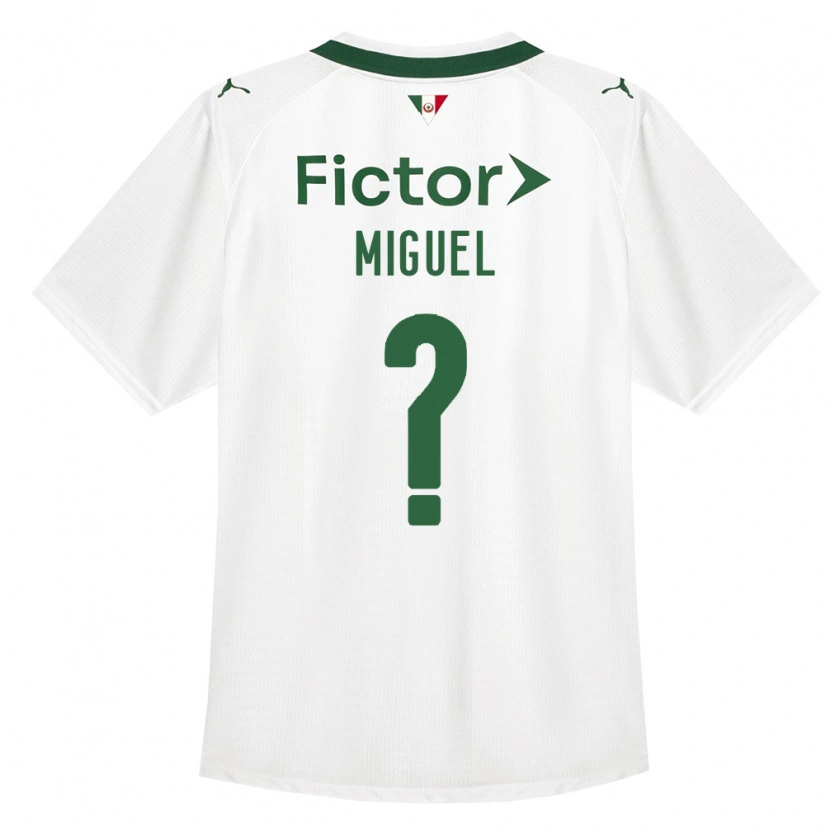 Danxen Criança Camisola Carlos Miguel #0 Verde Branco Alternativa 2026/27 Camisa Brasil