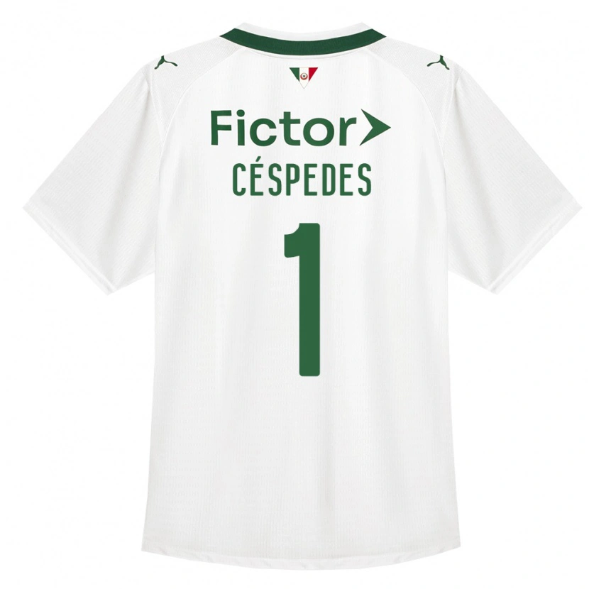 Danxen Criança Camisola Antonio Céspedes #1 Verde Branco Alternativa 2026/27 Camisa Brasil