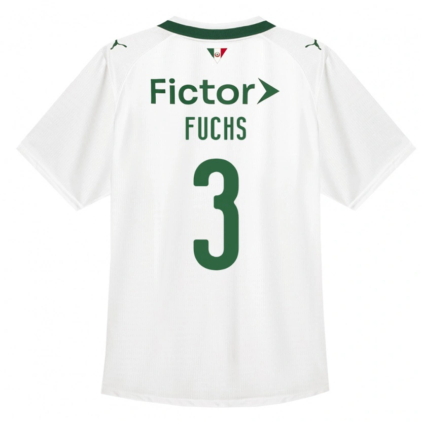 Danxen Criança Camisola Bruno Fuchs #3 Verde Branco Alternativa 2026/27 Camisa Brasil
