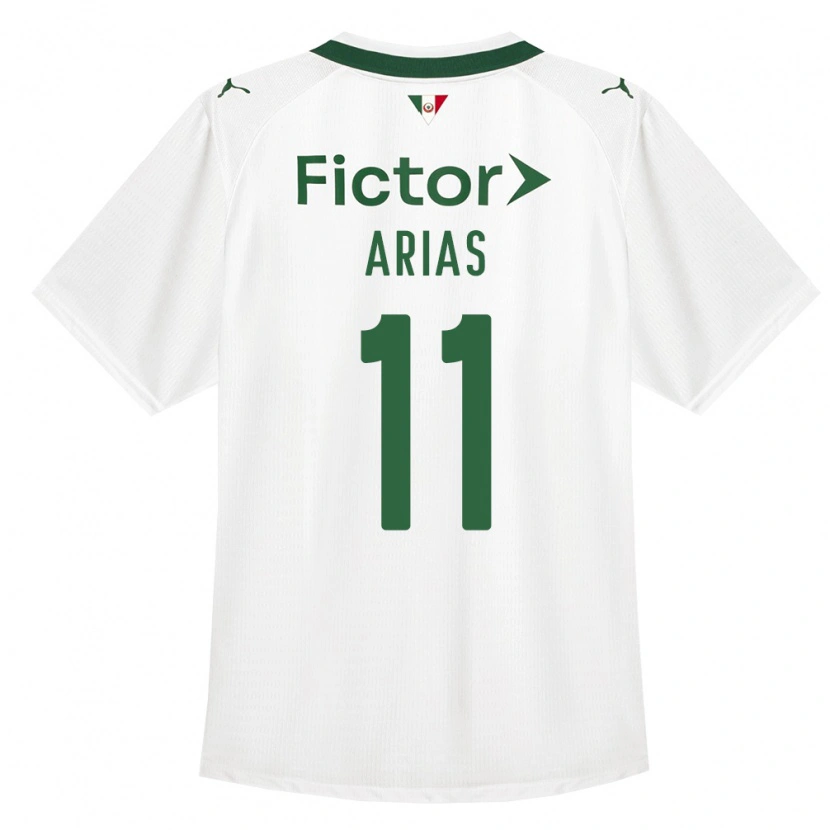 Danxen Criança Camisola Jhon Arias #11 Verde Branco Alternativa 2026/27 Camisa Brasil