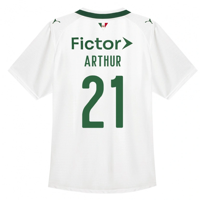 Danxen Criança Camisola Luis Arthur #21 Verde Branco Alternativa 2026/27 Camisa Brasil