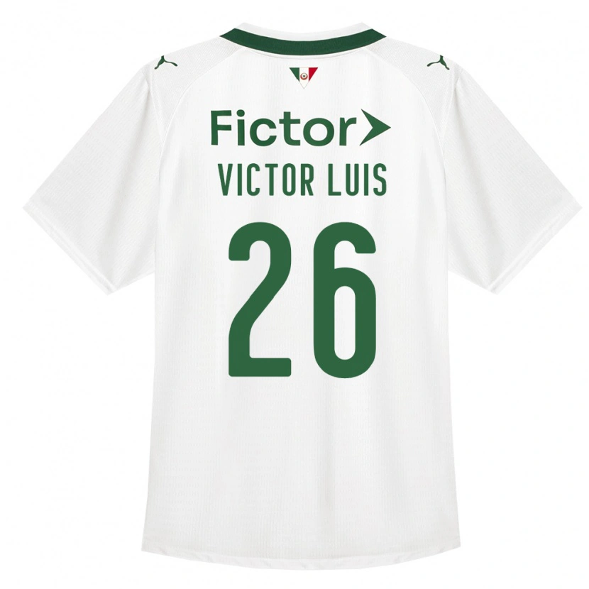 Danxen Criança Camisola Victor Luis #26 Verde Branco Alternativa 2026/27 Camisa Brasil