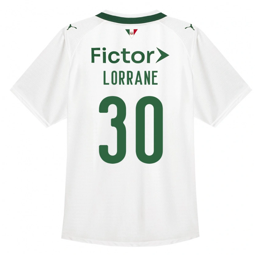 Danxen Criança Camisola Lorrane #30 Verde Branco Alternativa 2026/27 Camisa Brasil