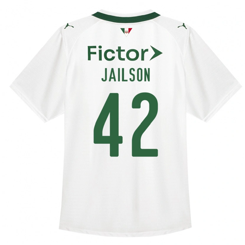 Danxen Criança Camisola Jailson #42 Verde Branco Alternativa 2026/27 Camisa Brasil