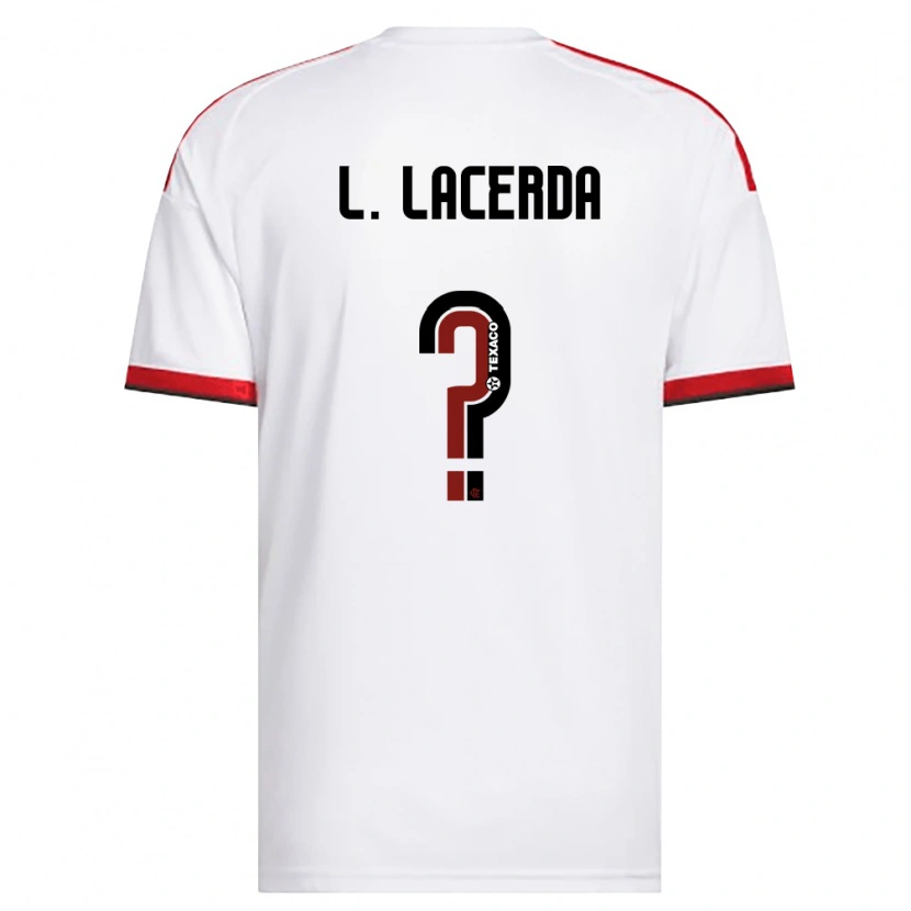 Danxen Criança Camisola Iago Lacerda #0 Branco Vermelho Preto Alternativa 2026/27 Camisa Brasil