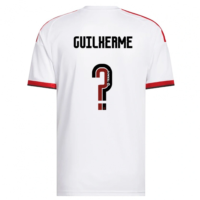Danxen Criança Camisola Guilherme Teixeira #0 Branco Vermelho Preto Alternativa 2026/27 Camisa Brasil