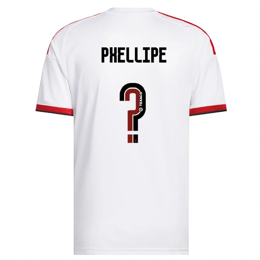 Danxen Criança Camisola Phellipe #0 Branco Vermelho Preto Alternativa 2026/27 Camisa Brasil
