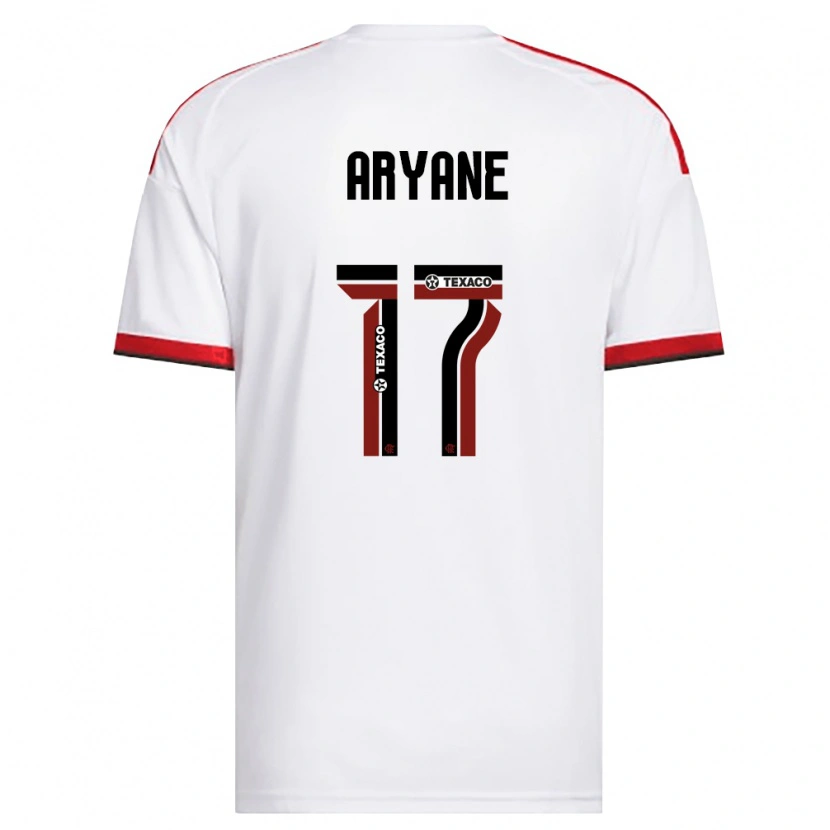 Danxen Criança Camisola Aryane #17 Branco Vermelho Preto Alternativa 2026/27 Camisa Brasil