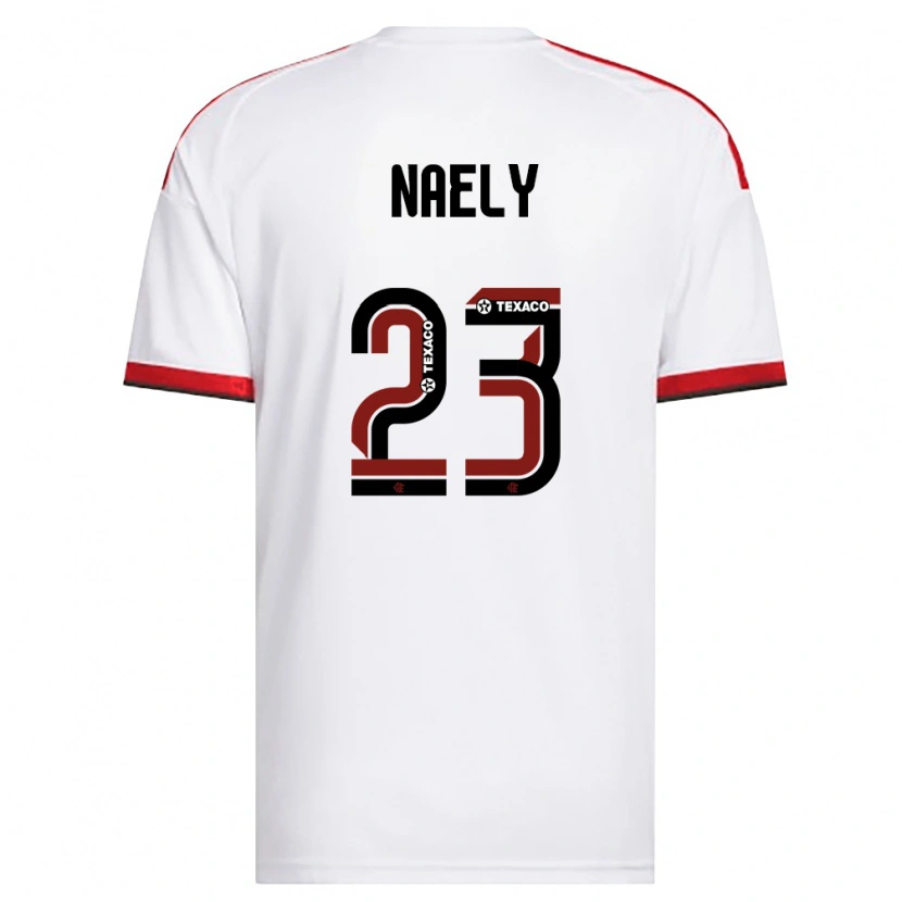 Danxen Criança Camisola Naely #23 Branco Vermelho Preto Alternativa 2026/27 Camisa Brasil