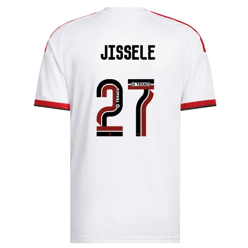 Danxen Criança Camisola Jissele #27 Branco Vermelho Preto Alternativa 2026/27 Camisa Brasil