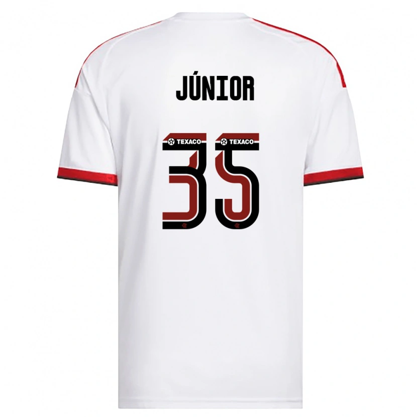 Danxen Criança Camisola Kaylaine Júnior #35 Branco Vermelho Preto Alternativa 2026/27 Camisa Brasil
