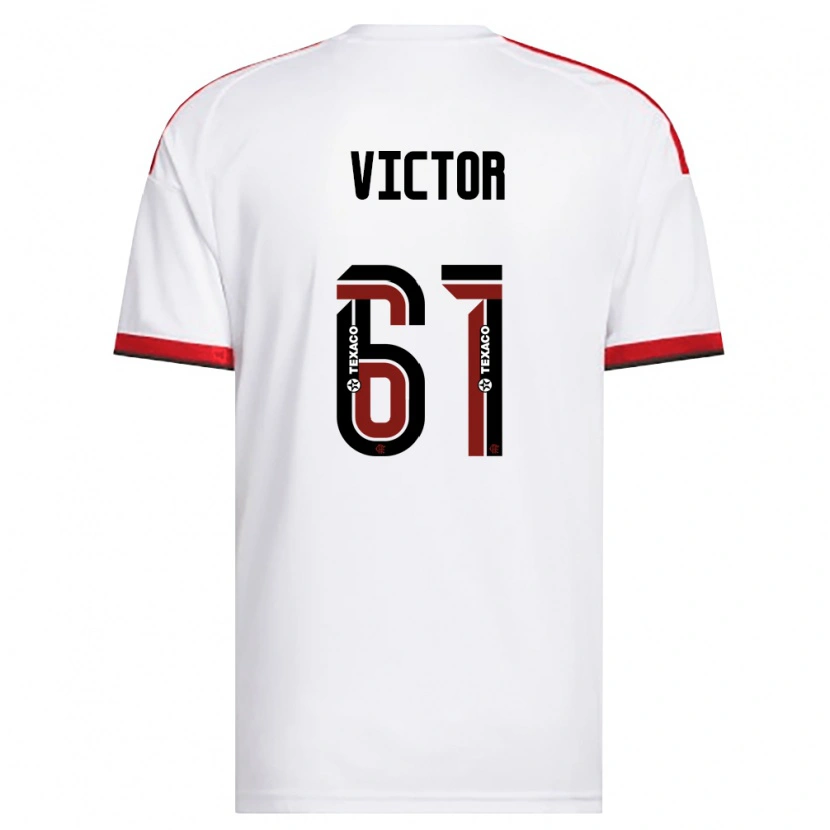 Danxen Criança Camisola João Souza #61 Branco Vermelho Preto Alternativa 2026/27 Camisa Brasil