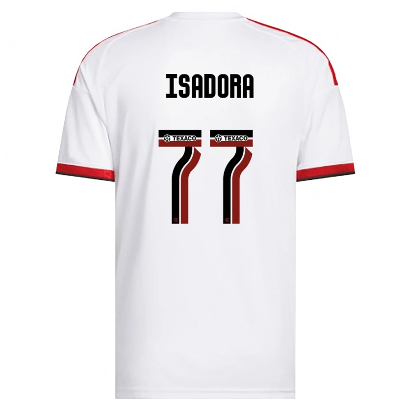 Danxen Criança Camisola Isadora #77 Branco Vermelho Preto Alternativa 2026/27 Camisa Brasil