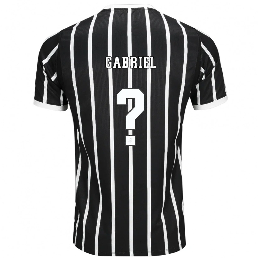 Danxen Criança Camisola Gabriel #0 Preto Branco Vermelho Alternativa 2026/27 Camisa Brasil