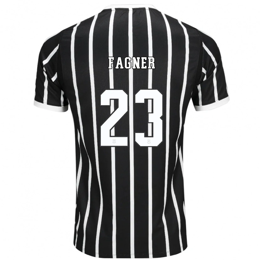 Danxen Criança Camisola Fagner #23 Preto Branco Vermelho Alternativa 2026/27 Camisa Brasil