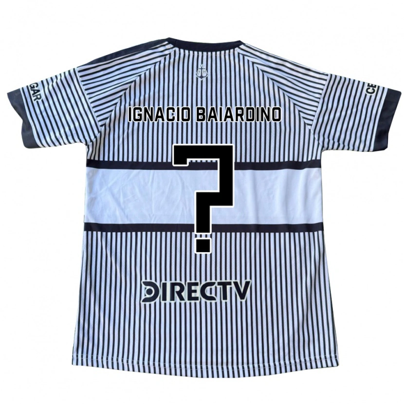 Danxen Criança Camisola Juan Ignacio Baiardino #0 Branco Preto Amarelo Alternativa 2026/27 Camisa Brasil
