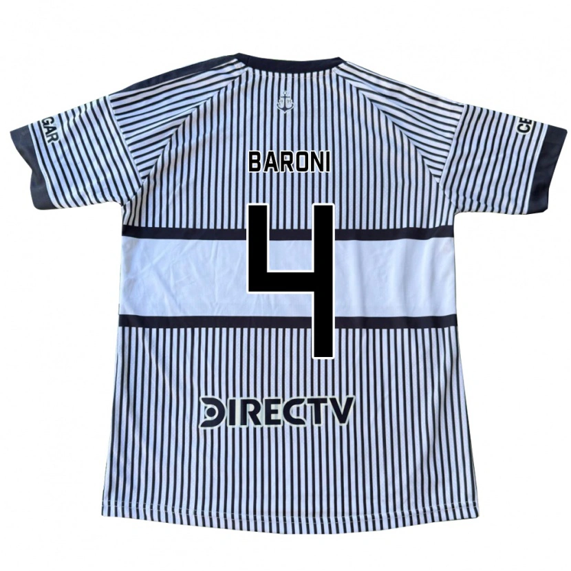 Danxen Criança Camisola Matías Baroni #4 Branco Preto Amarelo Alternativa 2026/27 Camisa Brasil