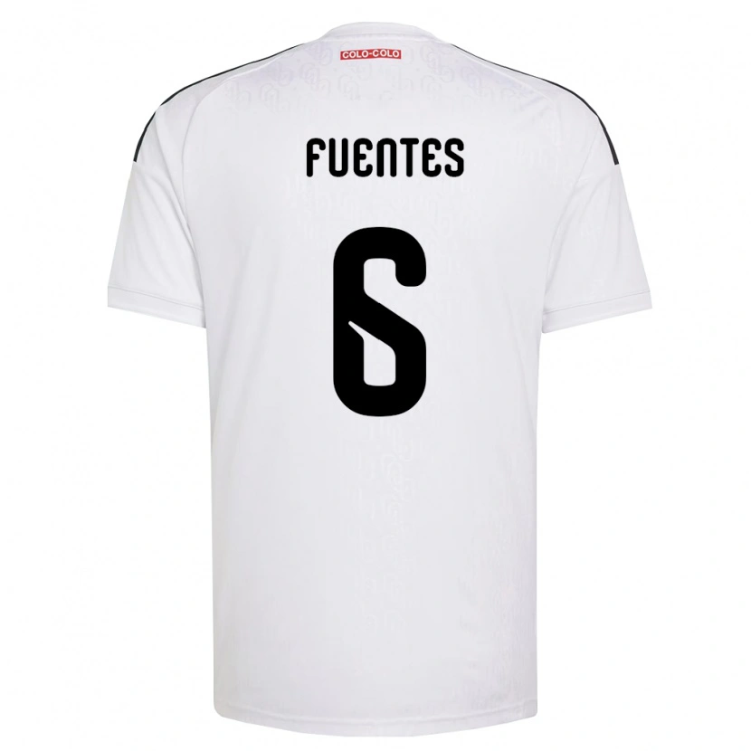 Danxen Homem Camisola César Fuentes #6 Branco Preto Principal 2026/27 Camisa Brasil