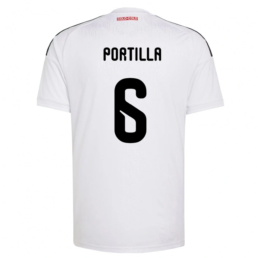 Danxen Homem Camisola Dylan Portilla #6 Branco Preto Principal 2026/27 Camisa Brasil