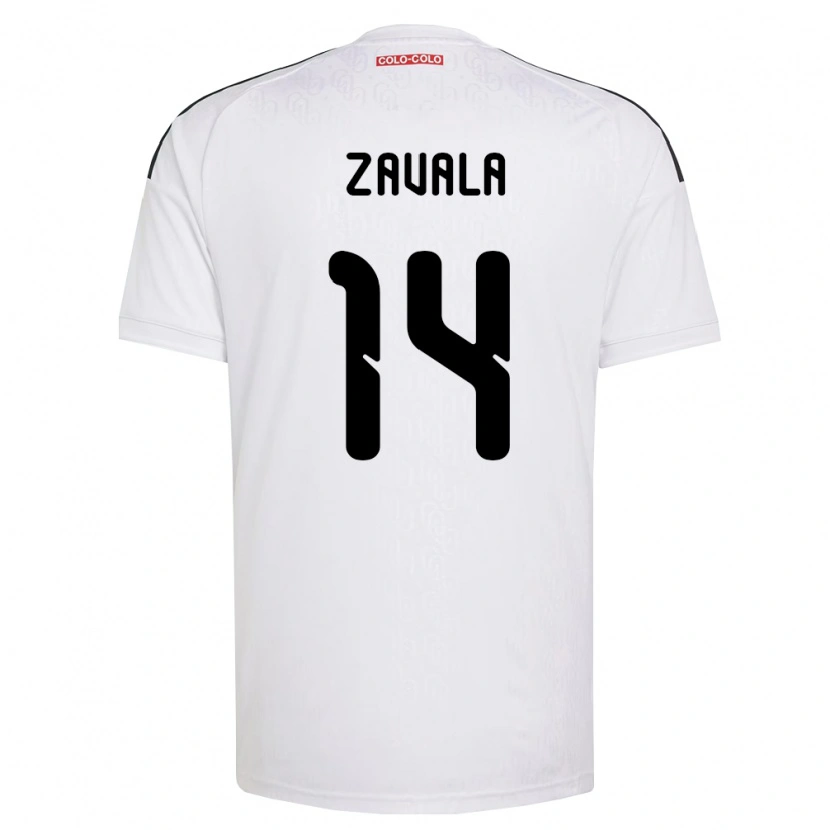Danxen Homem Camisola Cristián Zavala #14 Branco Preto Principal 2026/27 Camisa Brasil