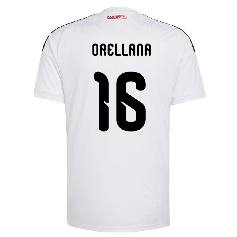 Danxen Homem Camisola Matías Orellana #16 Branco Preto Principal 2026/27 Camisa Brasil