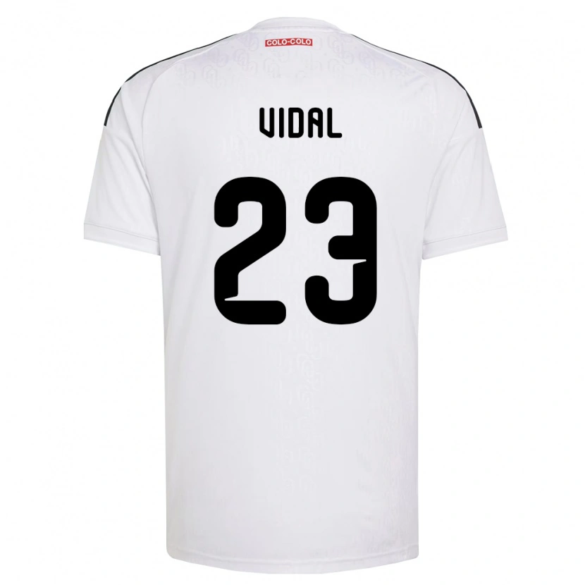 Danxen Homem Camisola Arturo Vidal #23 Branco Preto Principal 2026/27 Camisa Brasil