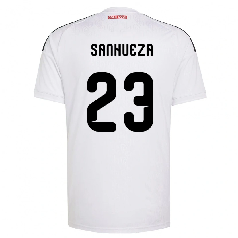 Danxen Homem Camisola Nicol Sanhueza #23 Branco Preto Principal 2026/27 Camisa Brasil