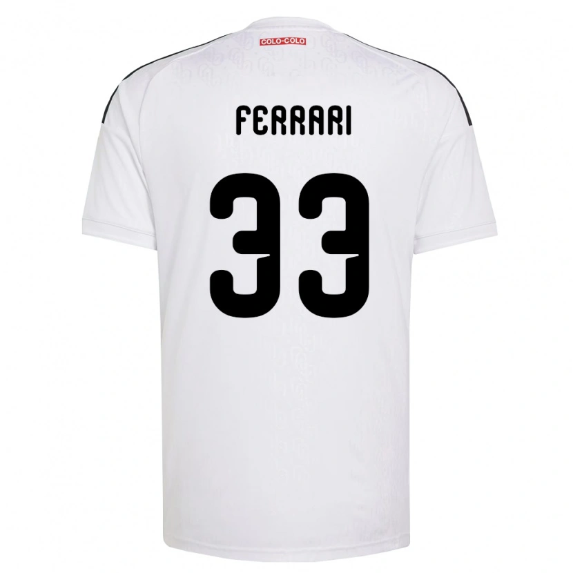 Danxen Homem Camisola Matías Ferrari #33 Branco Preto Principal 2026/27 Camisa Brasil