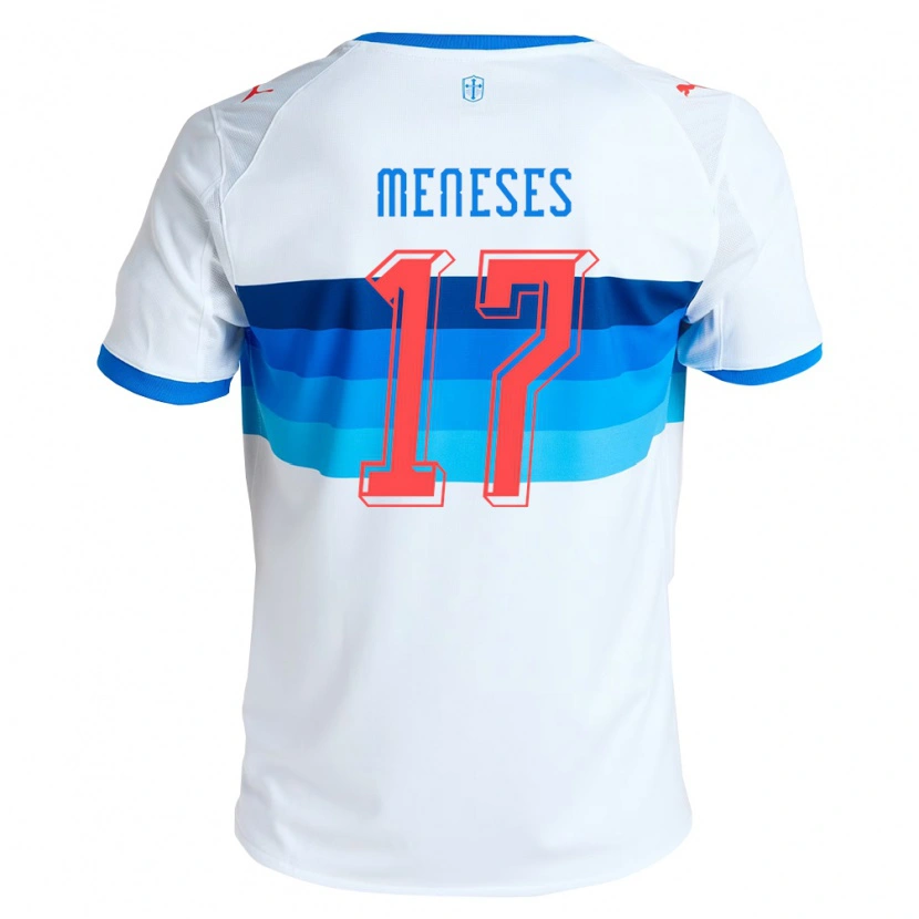 Danxen Homem Camisola Joaquín Meneses #17 Branco Azul Celeste Principal 2026/27 Camisa Brasil