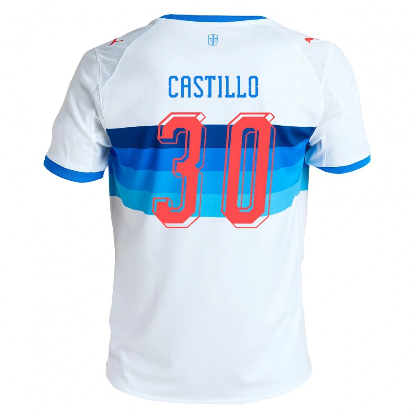 Danxen Homem Camisola Nicolas Castillo #30 Branco Azul Celeste Principal 2026/27 Camisa Brasil