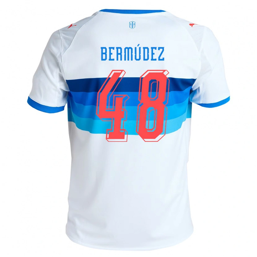Danxen Homem Camisola Diego Bermúdez #48 Branco Azul Celeste Principal 2026/27 Camisa Brasil