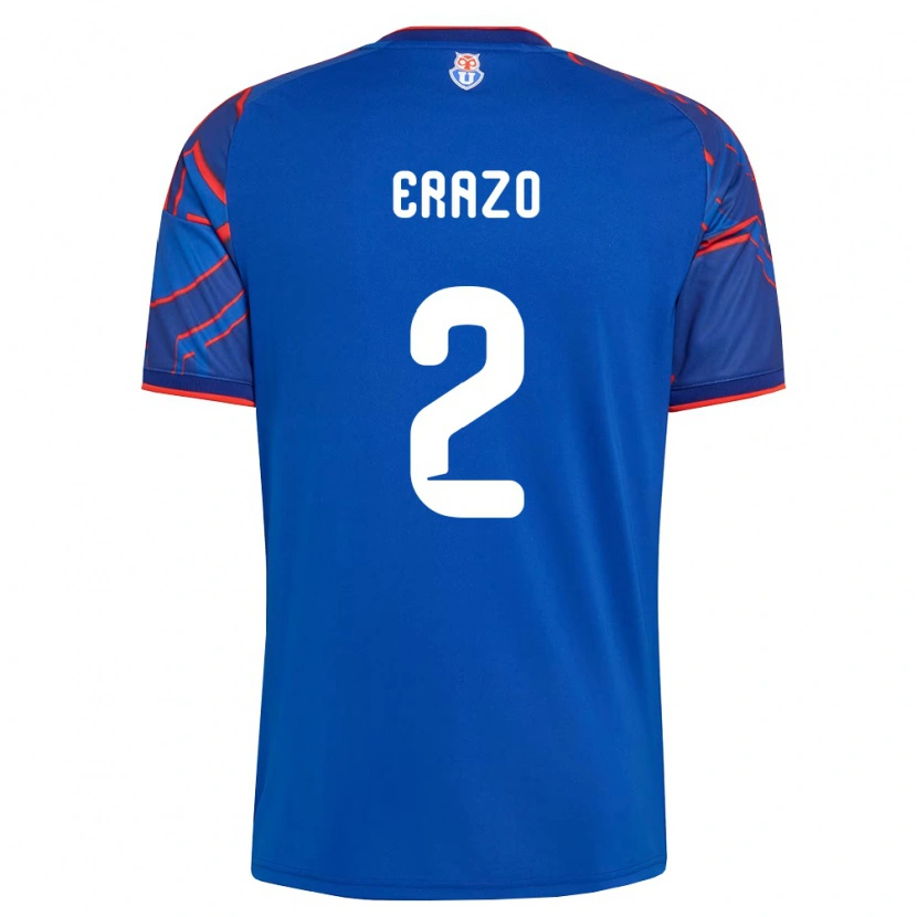 Danxen Homem Camisola Dylan Erazo #2 Azul Real Vermelho Principal 2026/27 Camisa Brasil