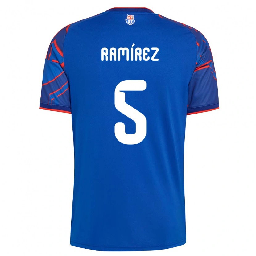 Danxen Homem Camisola Nicolás Ramírez #5 Azul Real Vermelho Principal 2026/27 Camisa Brasil