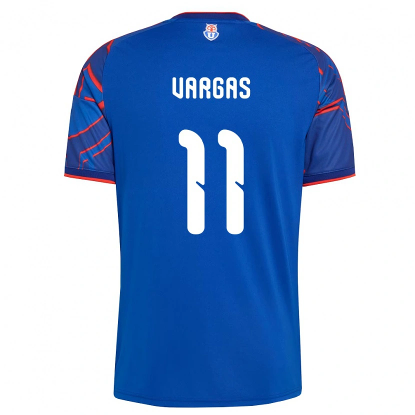 Danxen Homem Camisola Eduardo Vargas #11 Azul Real Vermelho Principal 2026/27 Camisa Brasil