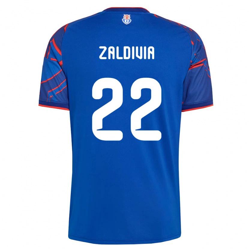 Danxen Homem Camisola Matías Zaldivia #22 Azul Real Vermelho Principal 2026/27 Camisa Brasil